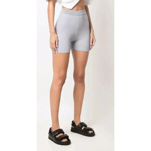 Jacquemus Le Short Arancia ribbed biker shorts